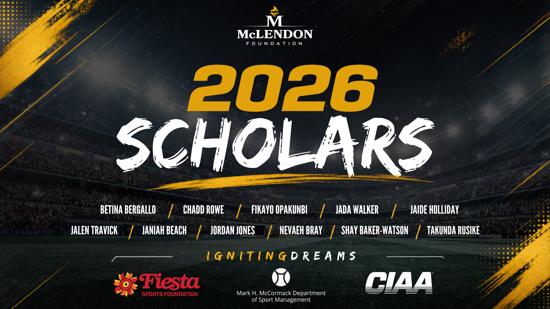 2026 McLendon Scholarship Release