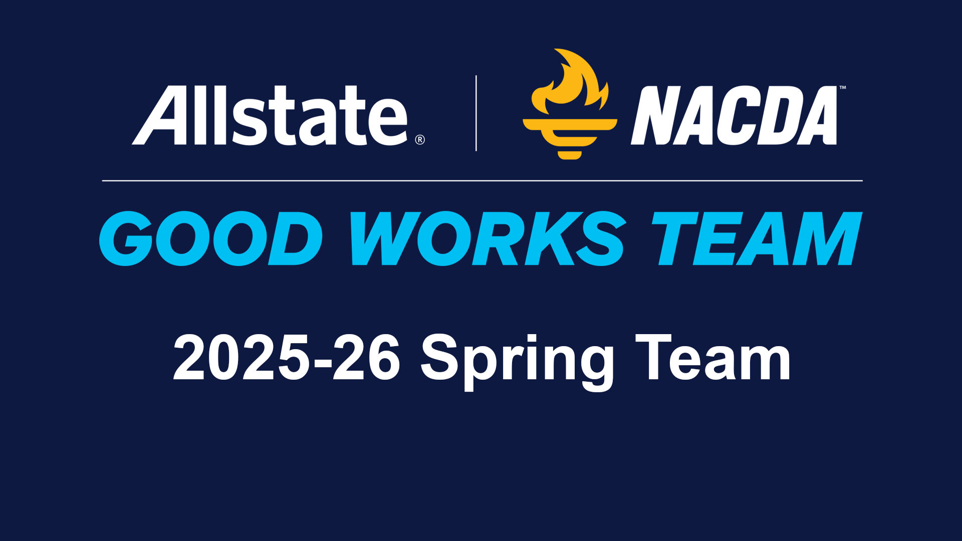 Allstate NACDA GWT Spring Team 2526