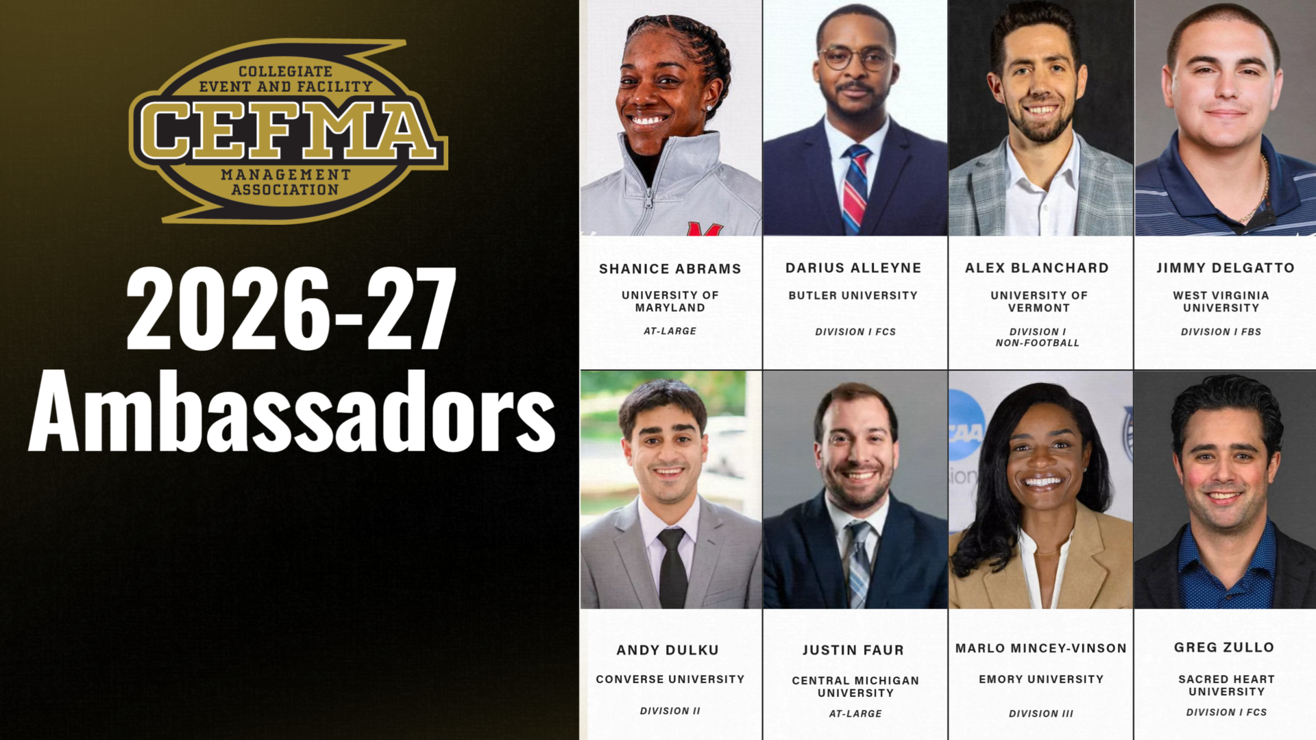 2026-27 CEFMA Ambassadors