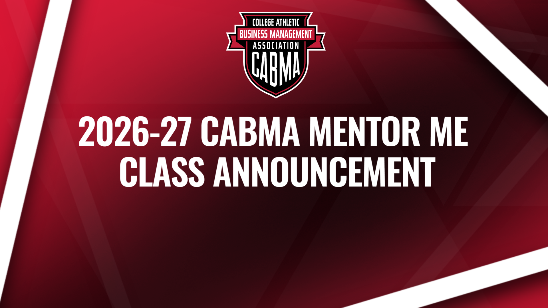 2026-27 CABMA Mentor Me Class