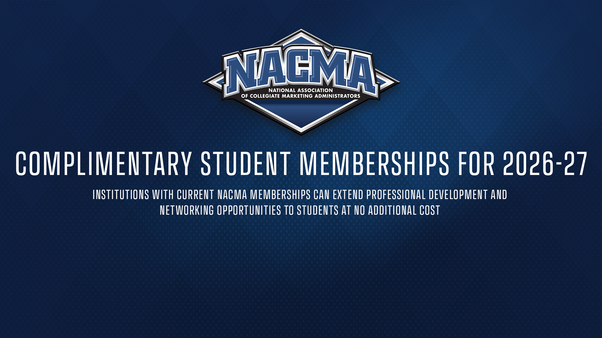 NACMA Student Memberships