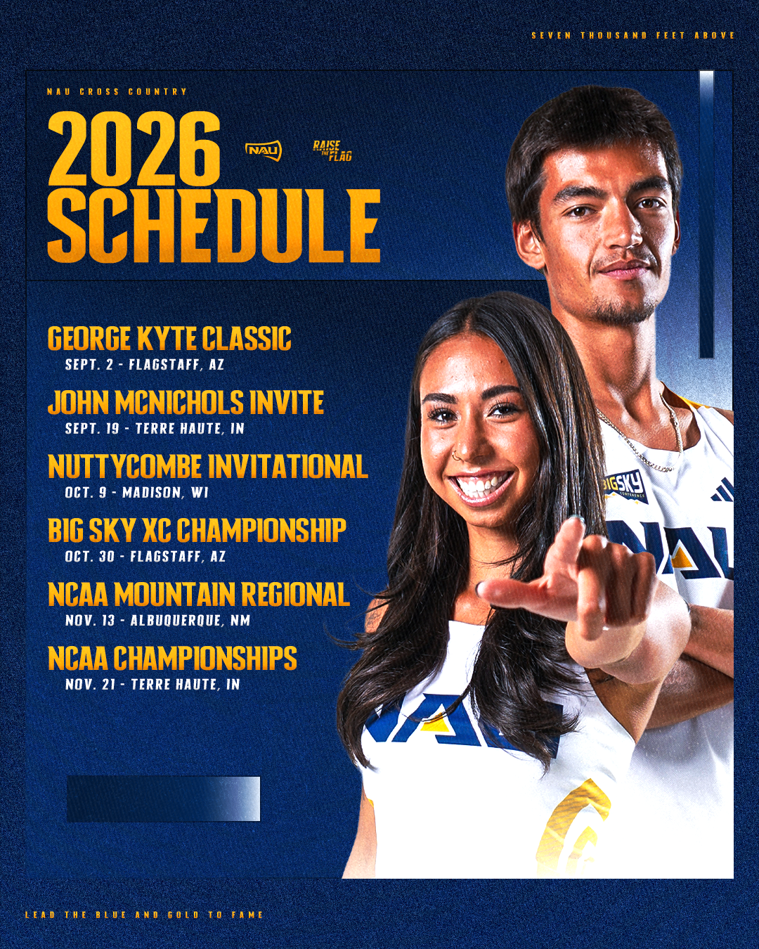 2026 NAU Cross Country Schedule 