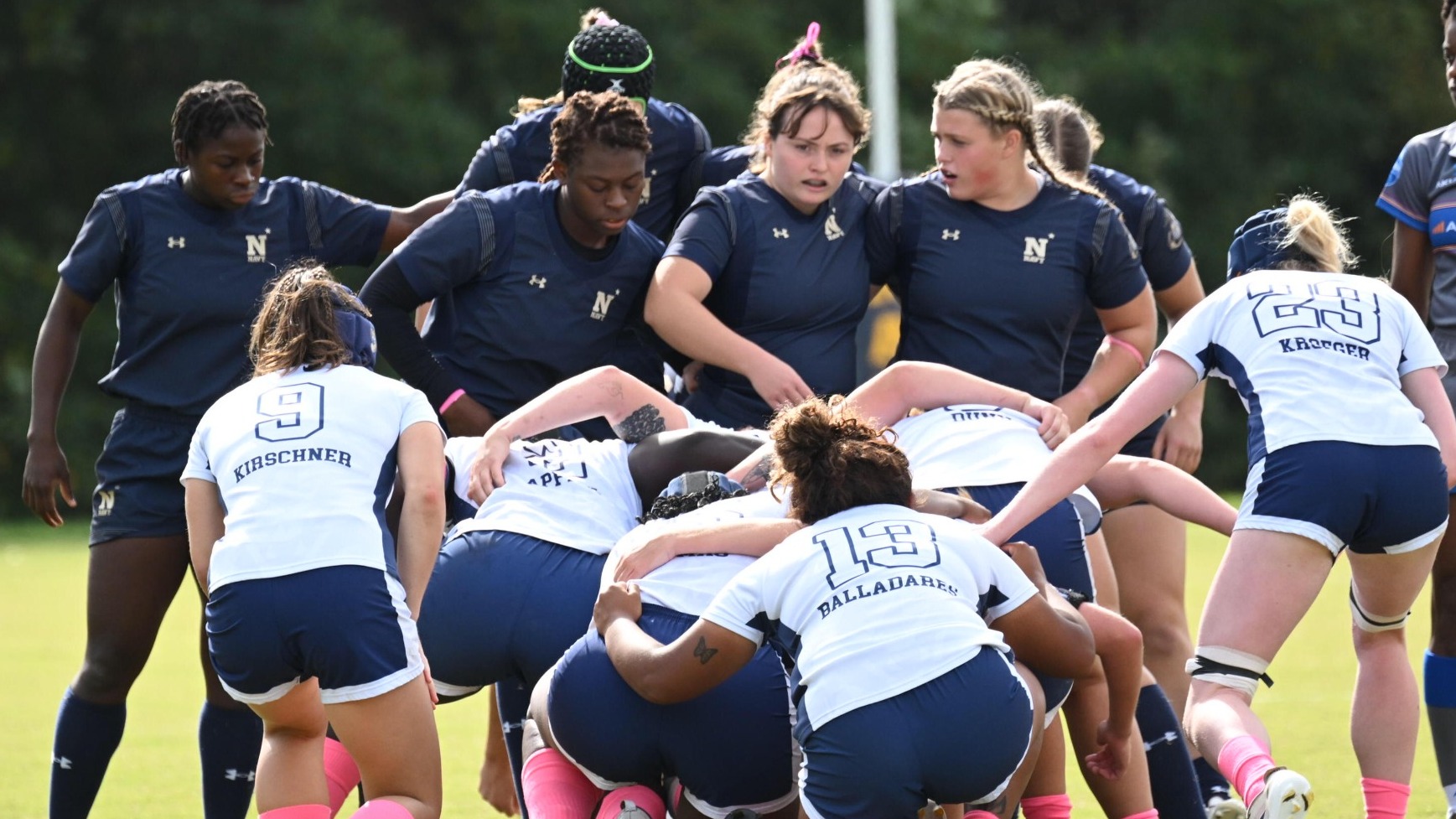 Navy Rugby Scrum