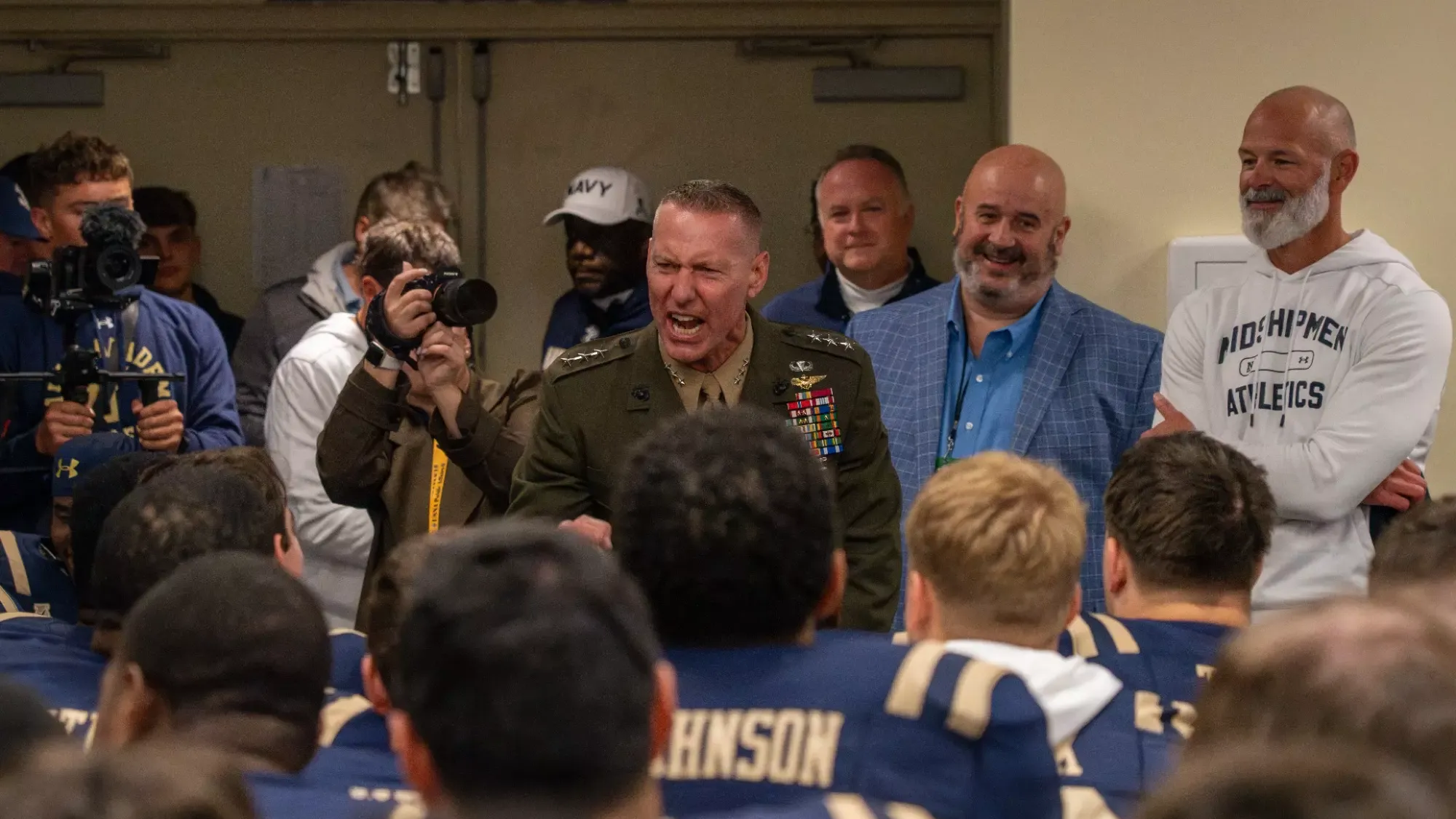 Navy Team Postgame Superintendent 