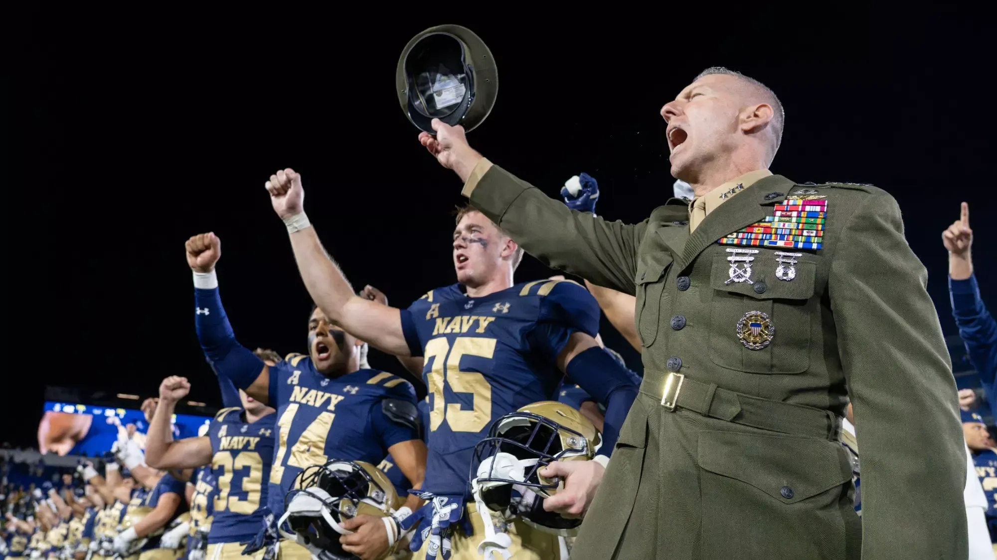 Navy Team Postgame, Blue & Gold