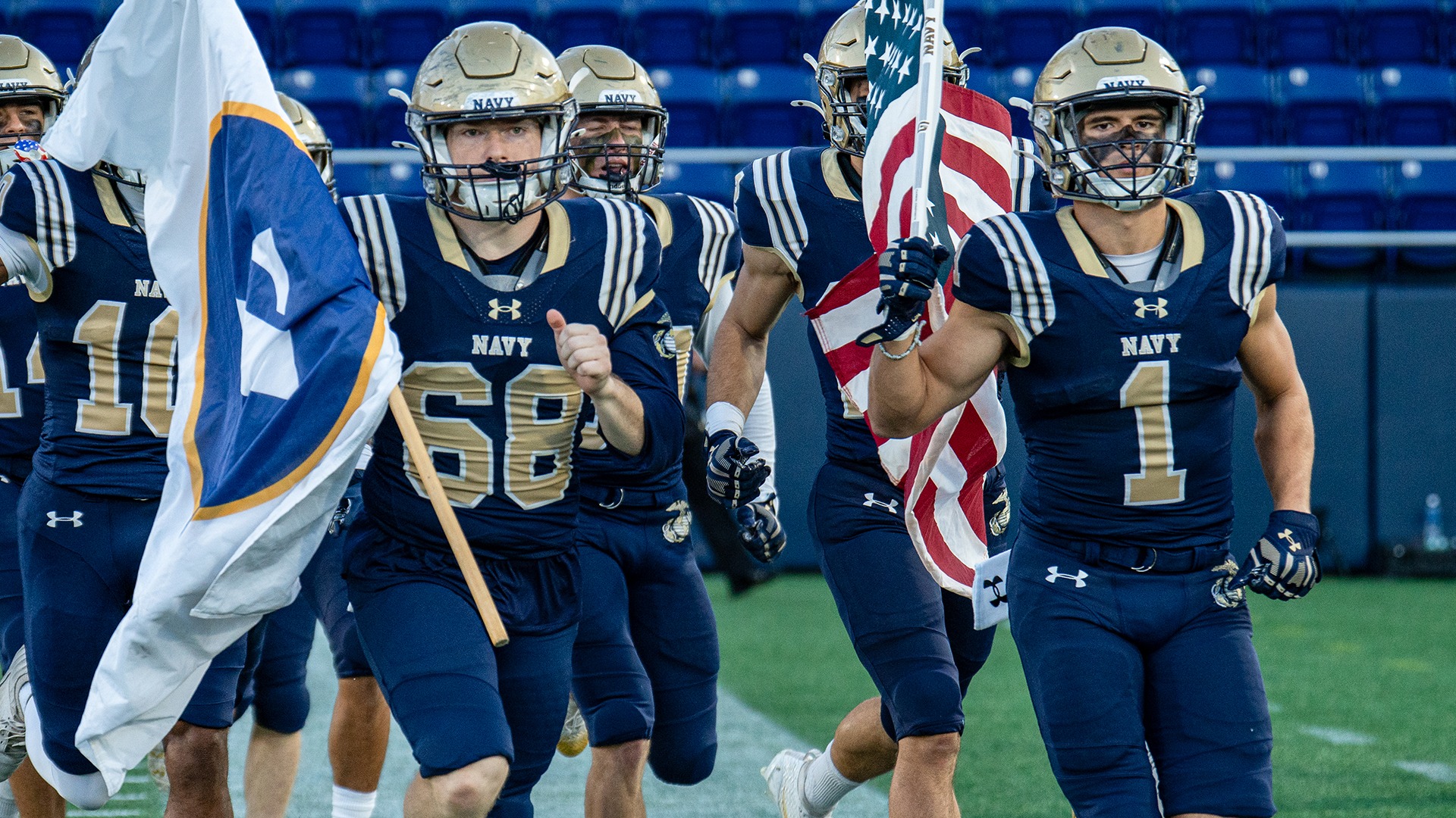 2025 Sprint Football Captains Run Out