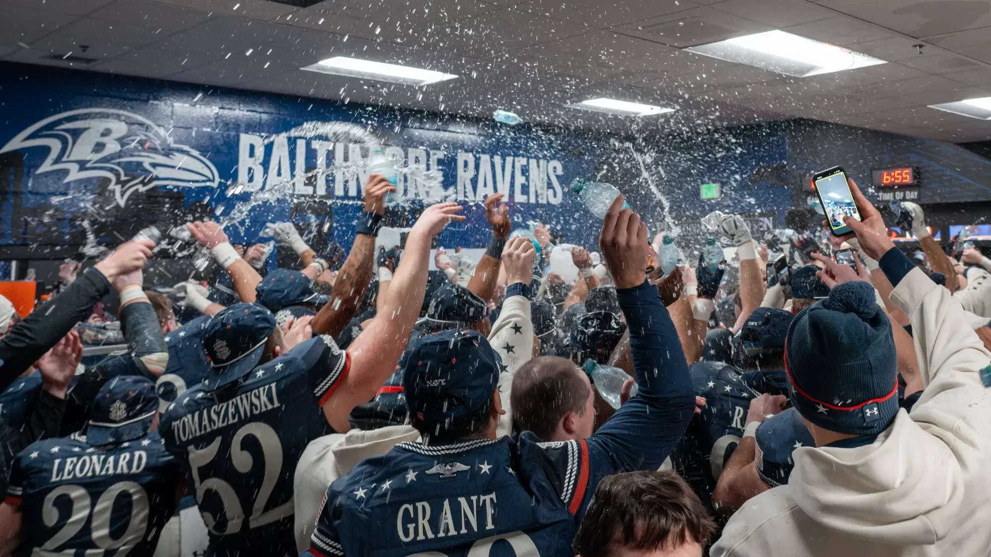 Navy Team Postgame Celebration