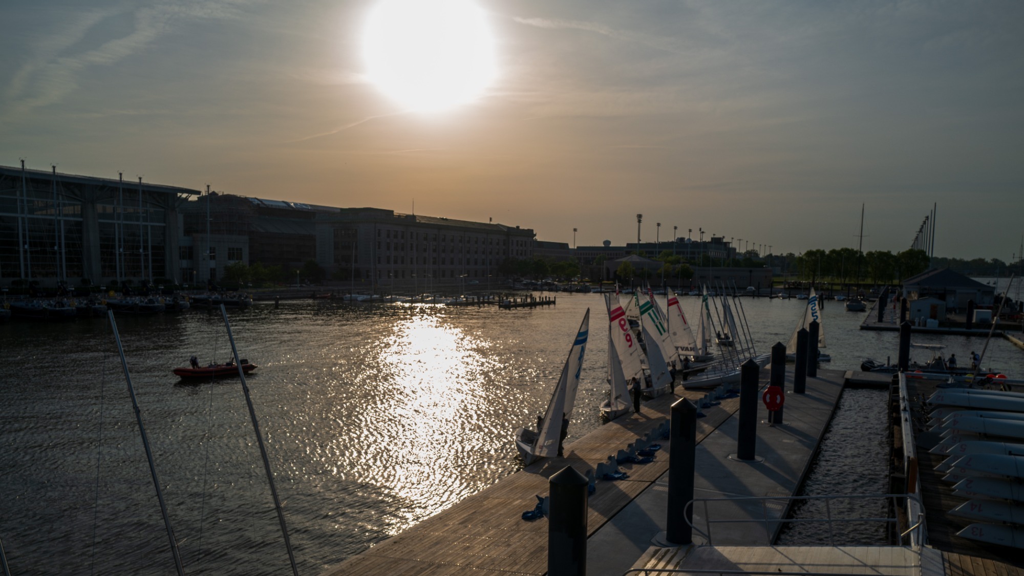 Sunset at the Sailing Center