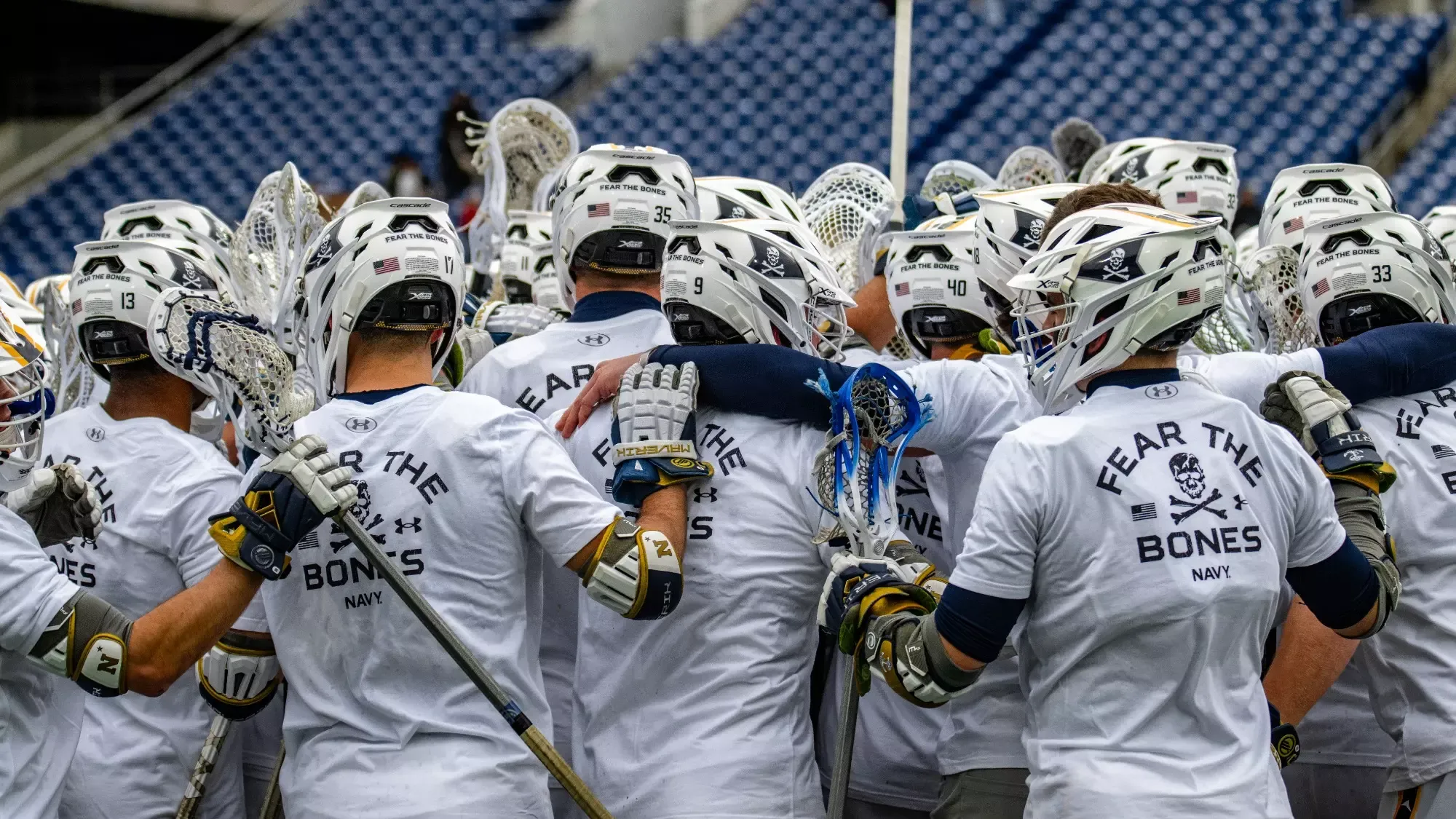 Navy Team Huddle