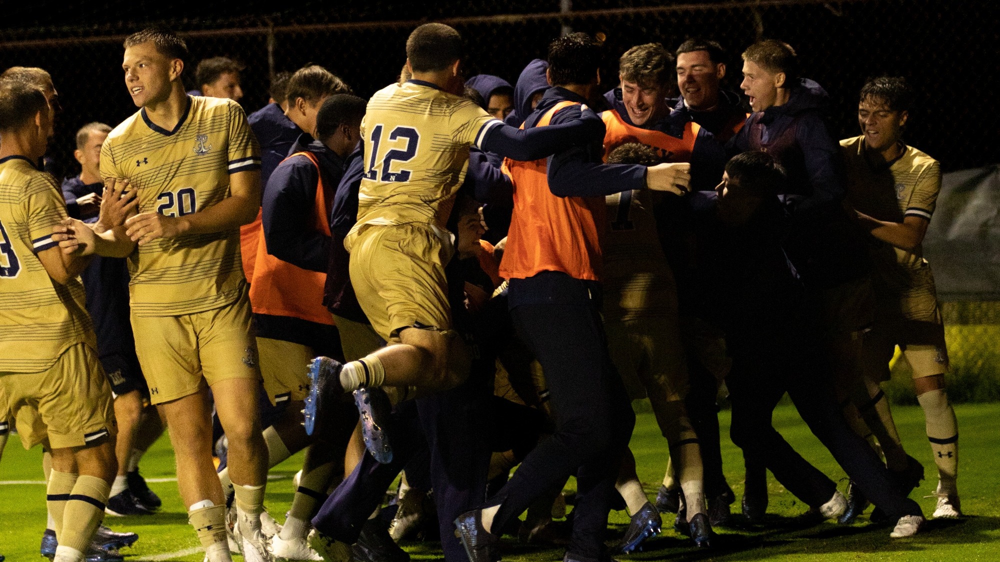 Goal Celebration vs. UMBC on Sept. 16, 2025