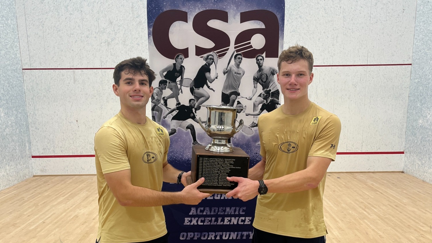 Christian Graziano and Johan Hodgson U.S. Intercollegiate Doubles Champions
