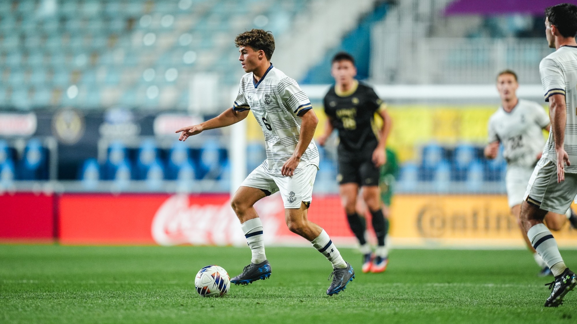 Navy sophomore midfielder Luke Parker against Army on Oct. 9, 2026 at Subaru Park in Army-Navy Cup XV