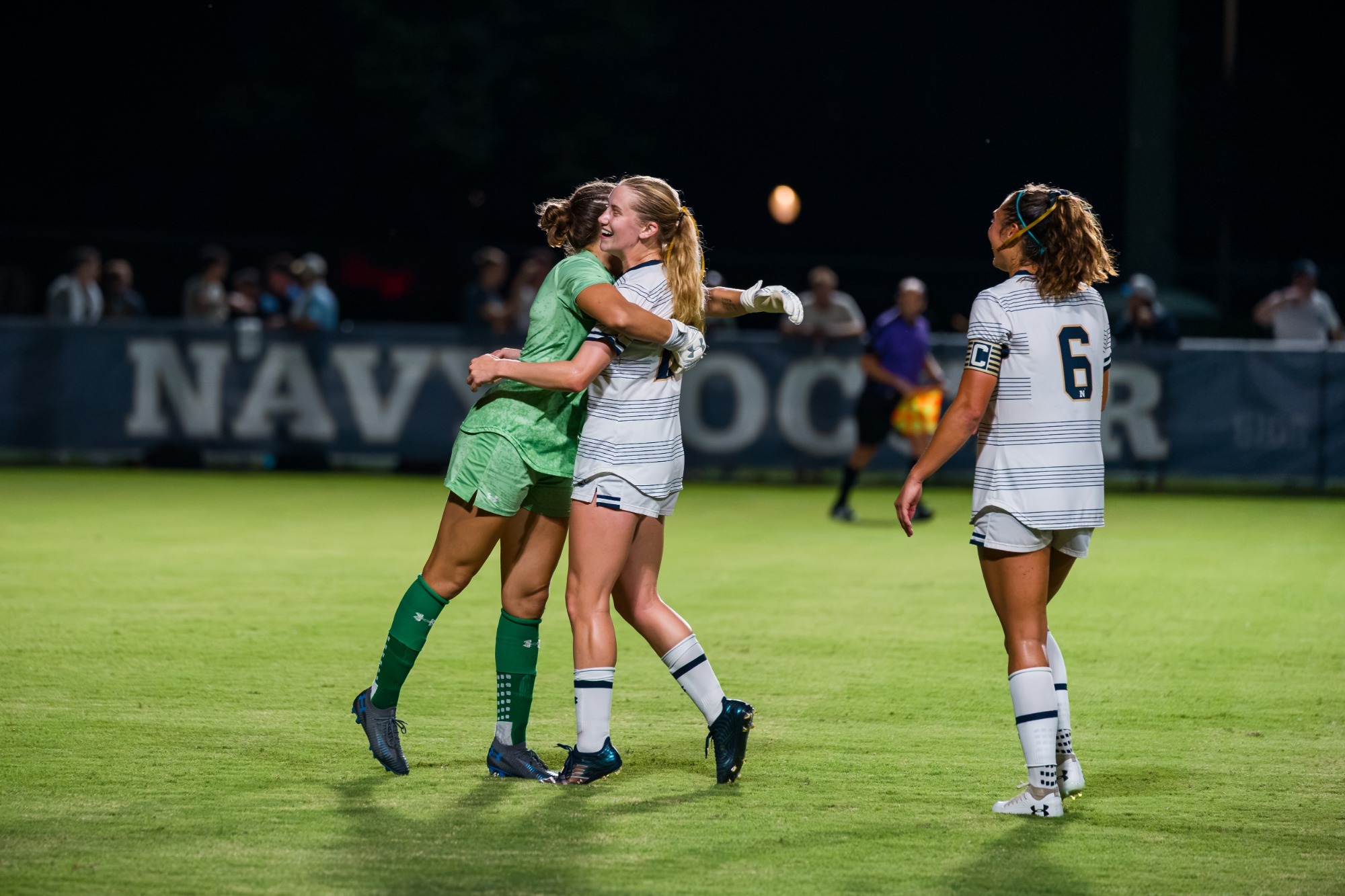 Mids celebrate an upset win over Maryland
