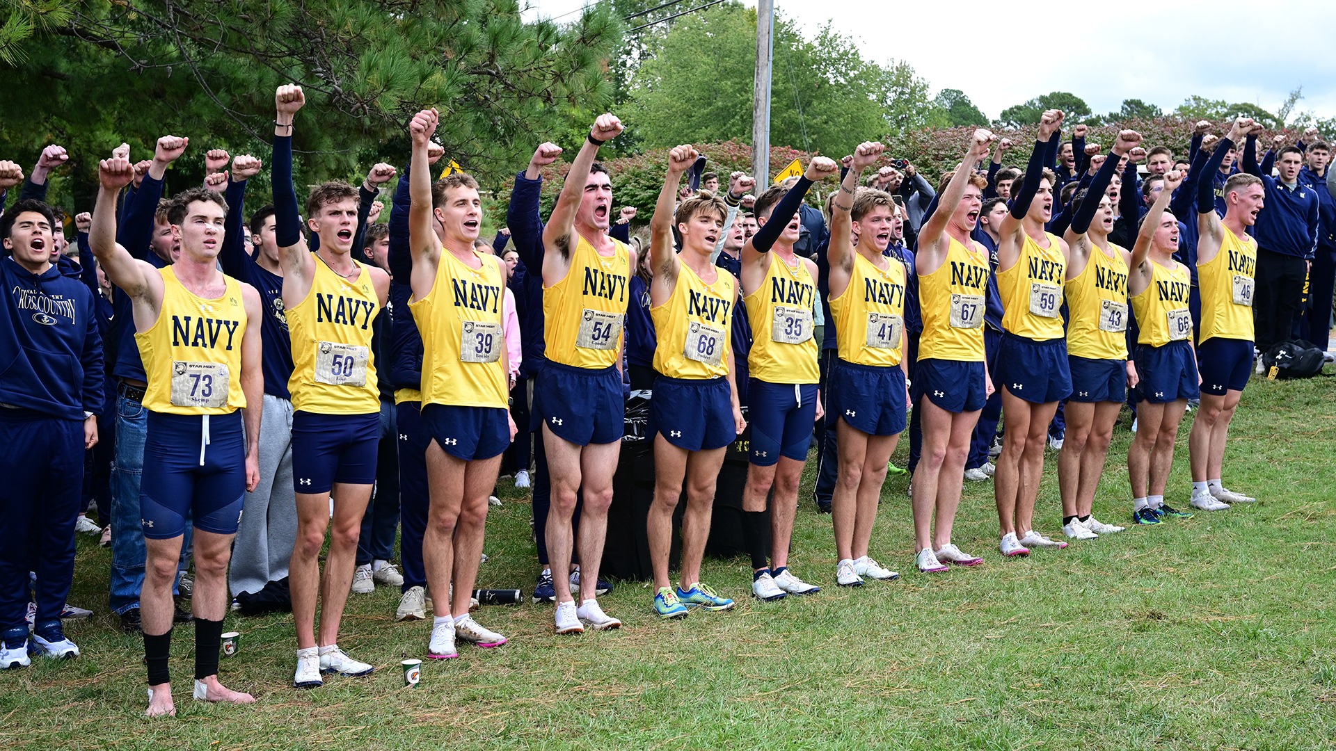 Men's Cross Country alma mater after the Star Meet