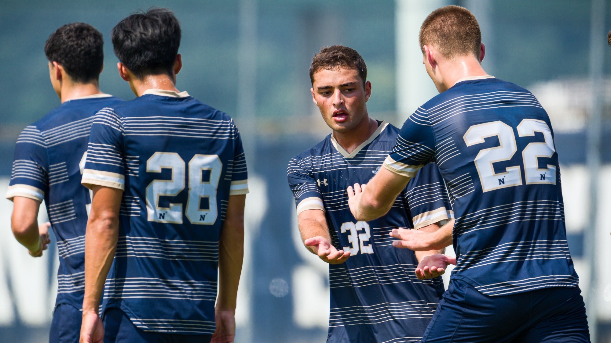 Navy men's soccer senior Ryan Skandalis against Presbyterian on August 31, 2026 in Annapolis, Md.
