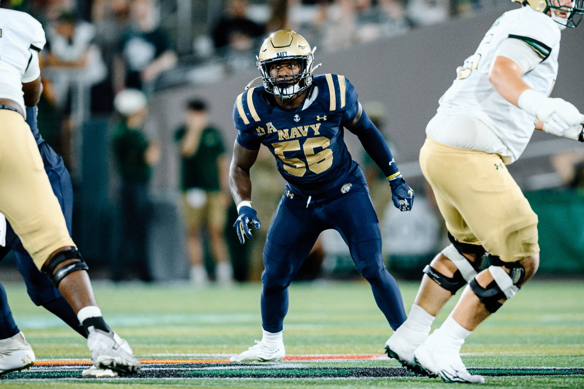 MarcAnthony Parker gets ready to make a play against UAB
