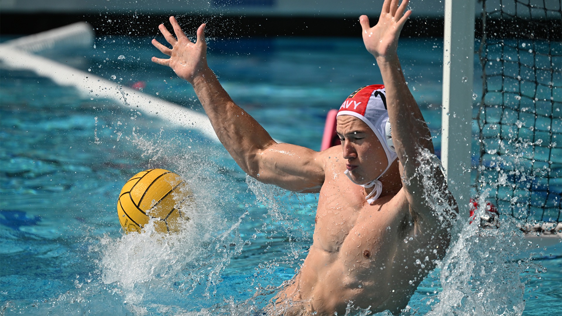 Ryan Munch makes a save during the UC Irvine Tournament