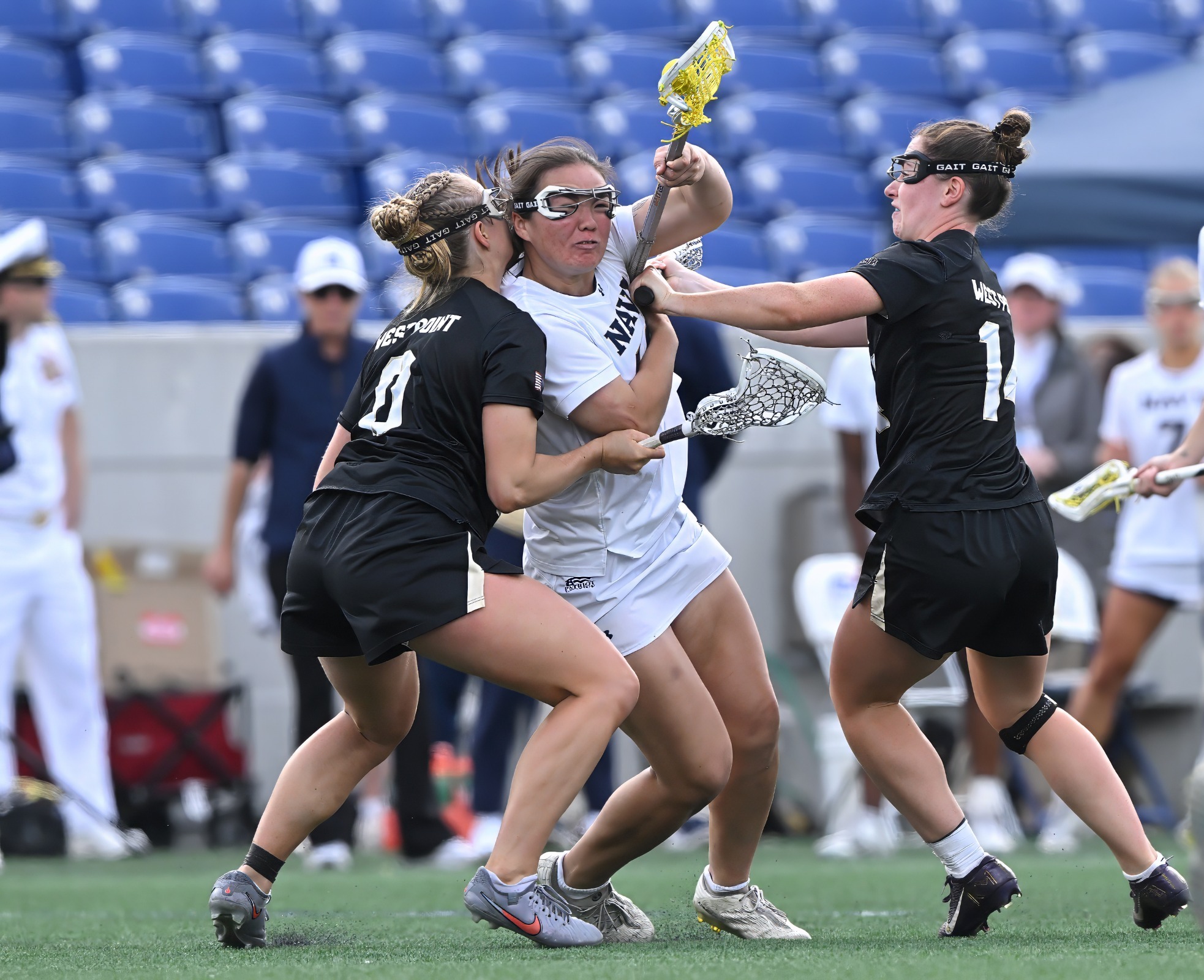 Alyssa Chung gets double teams against Army