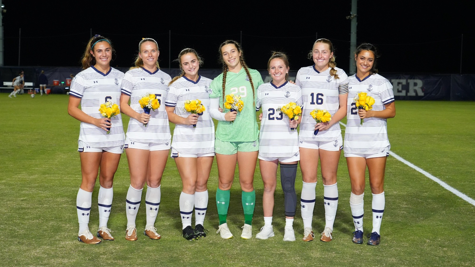 Navy Women's Soccer Class of 2027, Senior Night Ceremony