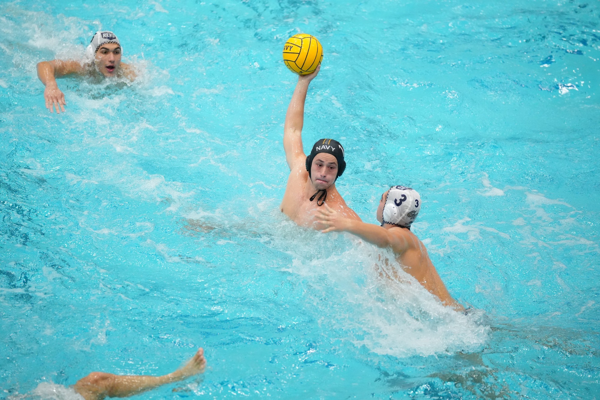 Navy scores a goal 