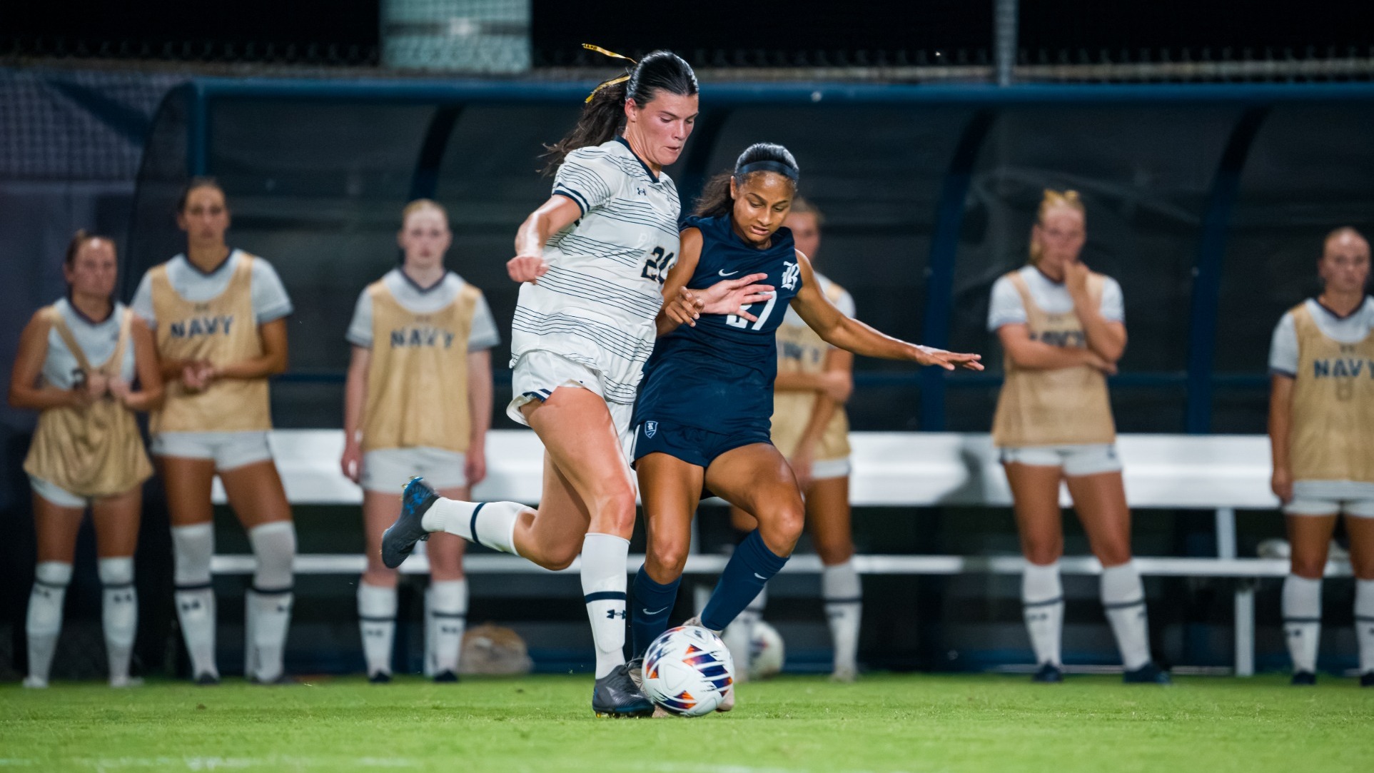 Helen Bonner defends against Rice
