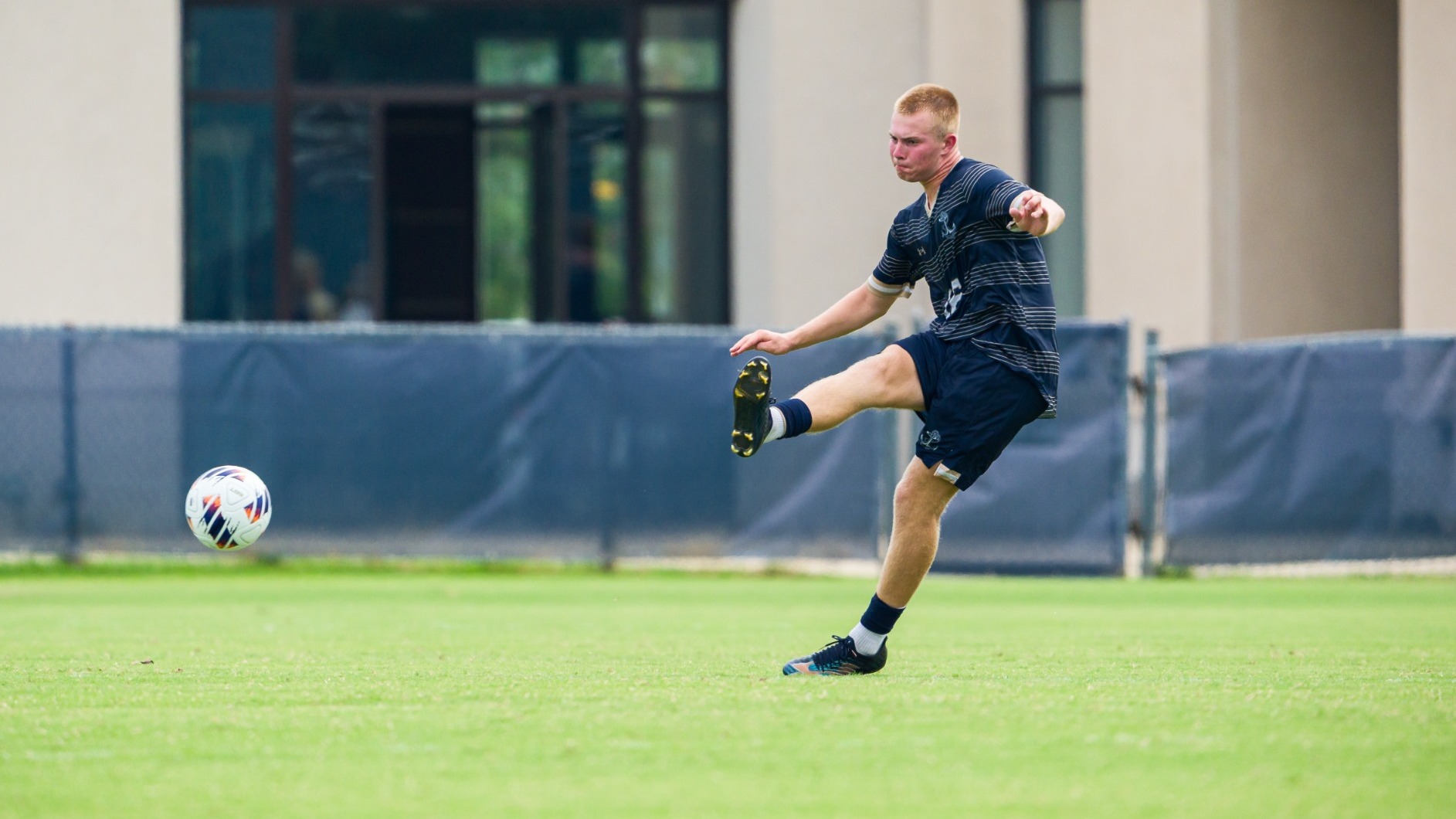 Navy men's soccer freshman Jack Illig against Presbyterian on Aug. 31, 2026 in Annapolis, Md.