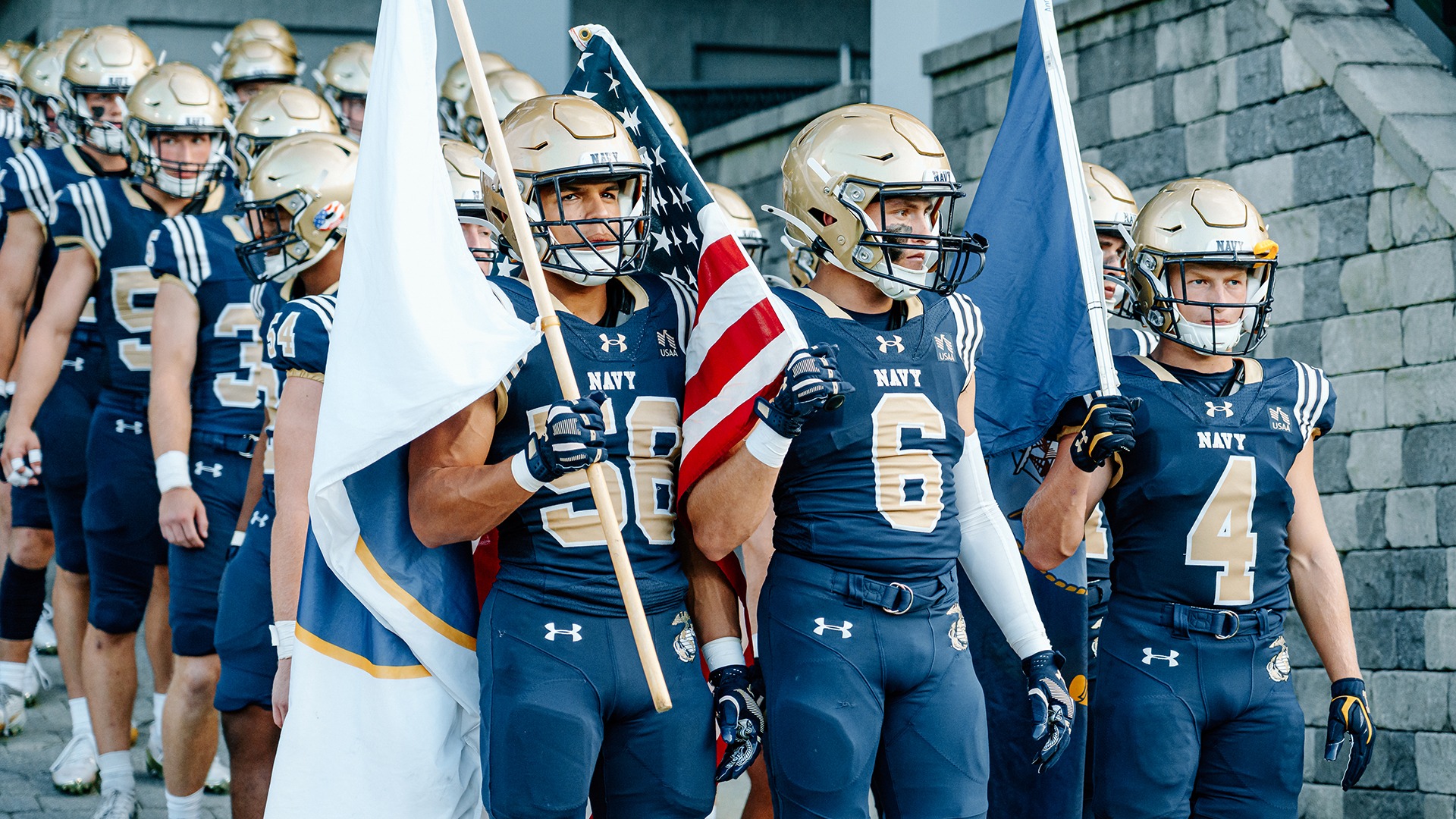 ANNAPOLIS, MD - September 18, 2026 - Photos taken during the Game between the Navy Midshipmen and the Penn Quakers at Navy-Marine Corps Memorial Stadium in Annapolis, MD. (Photos by Kevin Snyder / Navy Midshipmen)