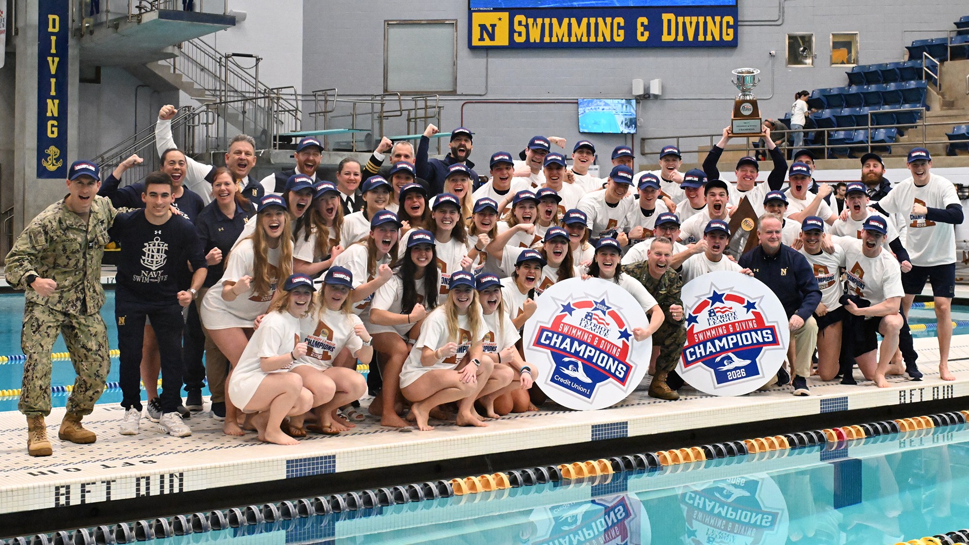 2026 Patriot League Men's and Women's Swimming and Diving Champions