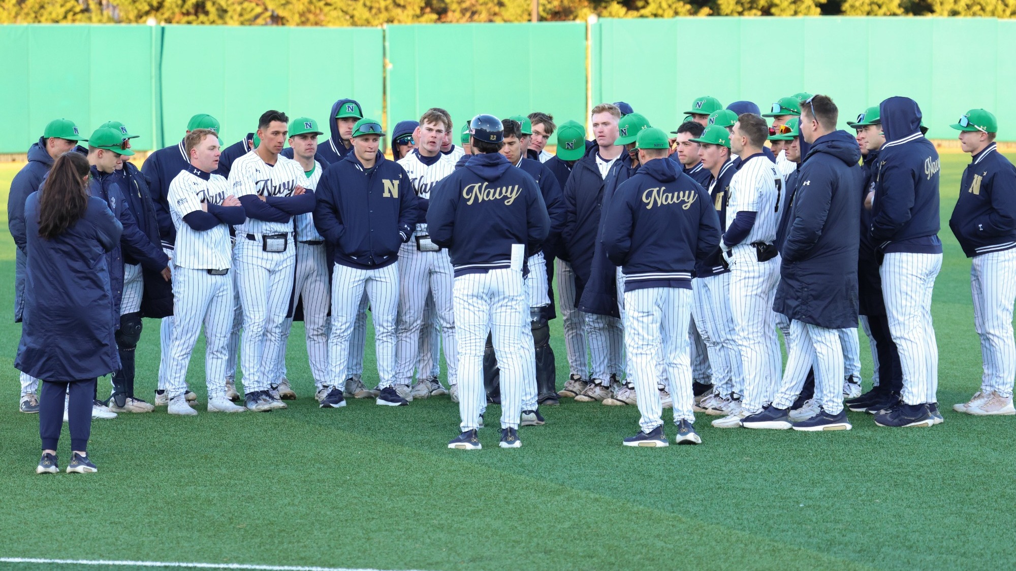 Postgame Huddle vs. Maine on March 18, 2026