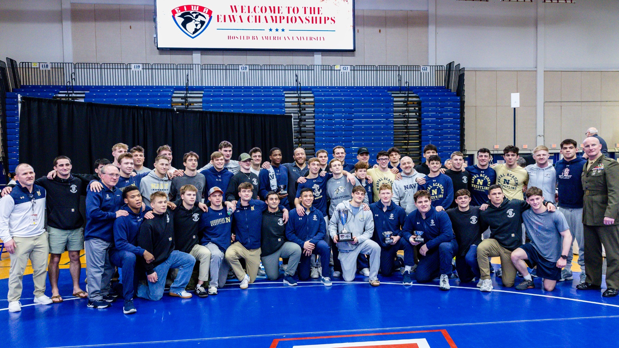 Navy Wrestling Conference Team Photo