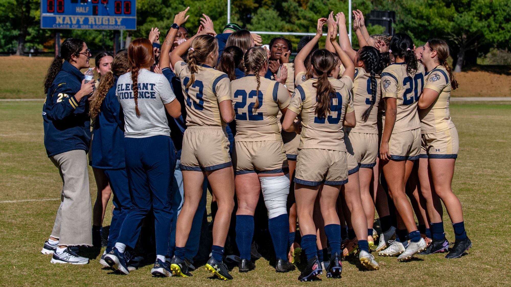 Women's Rugby Huddle