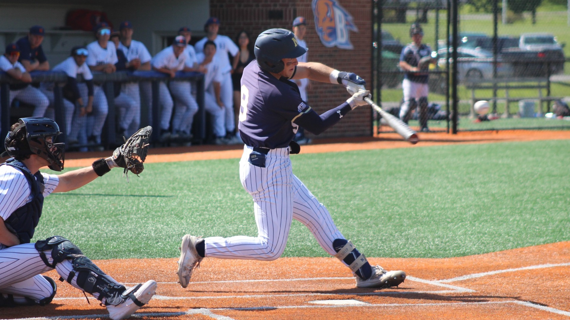 Navy baseball junior infielder Evan Brown homers at Bucknell on April 27, 2026