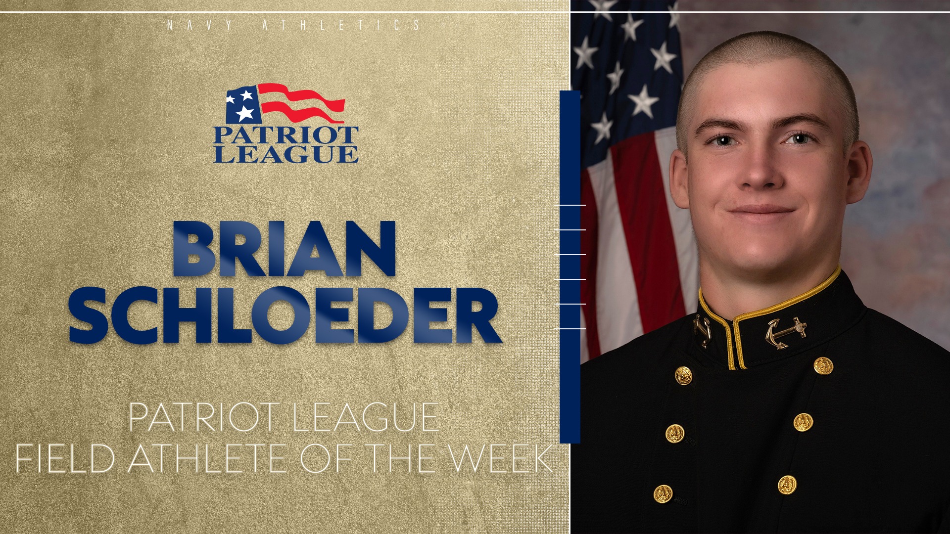 Brian Schloeder - Patriot League AotW 4.7.26