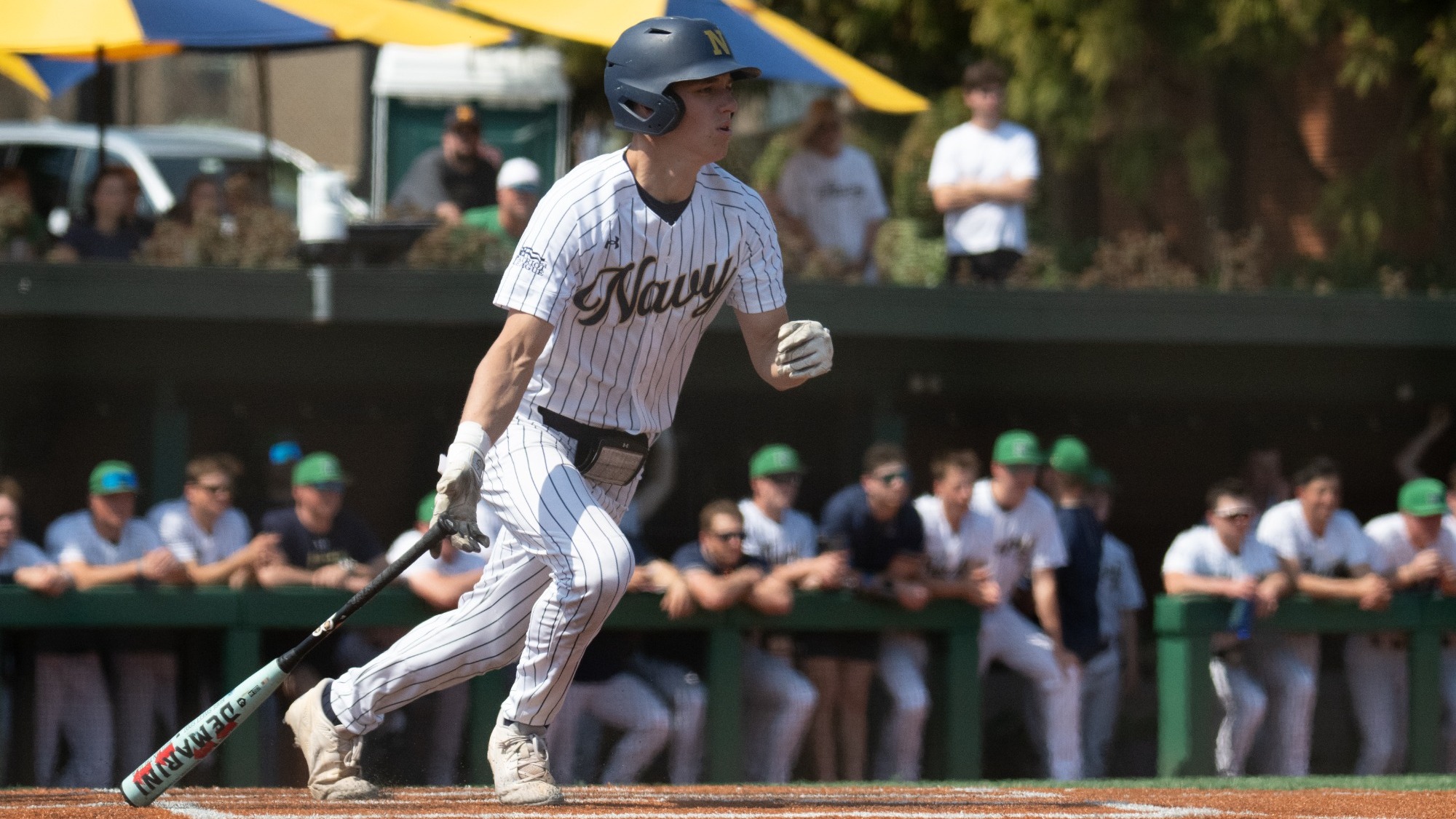 Navy freshman infielder Tyler Cripe against Lehigh on April 4, 2026