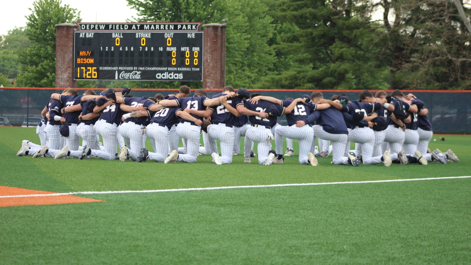 Navy Baseball's Pregame Prayer at Bucknell on May 10, 2026