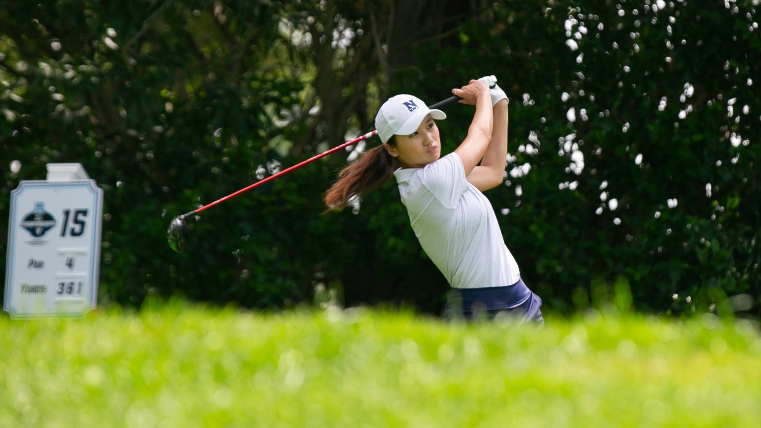 Navy women's golf senior Sue Lee at the NCAA Stanford Regional on May 12, 2026