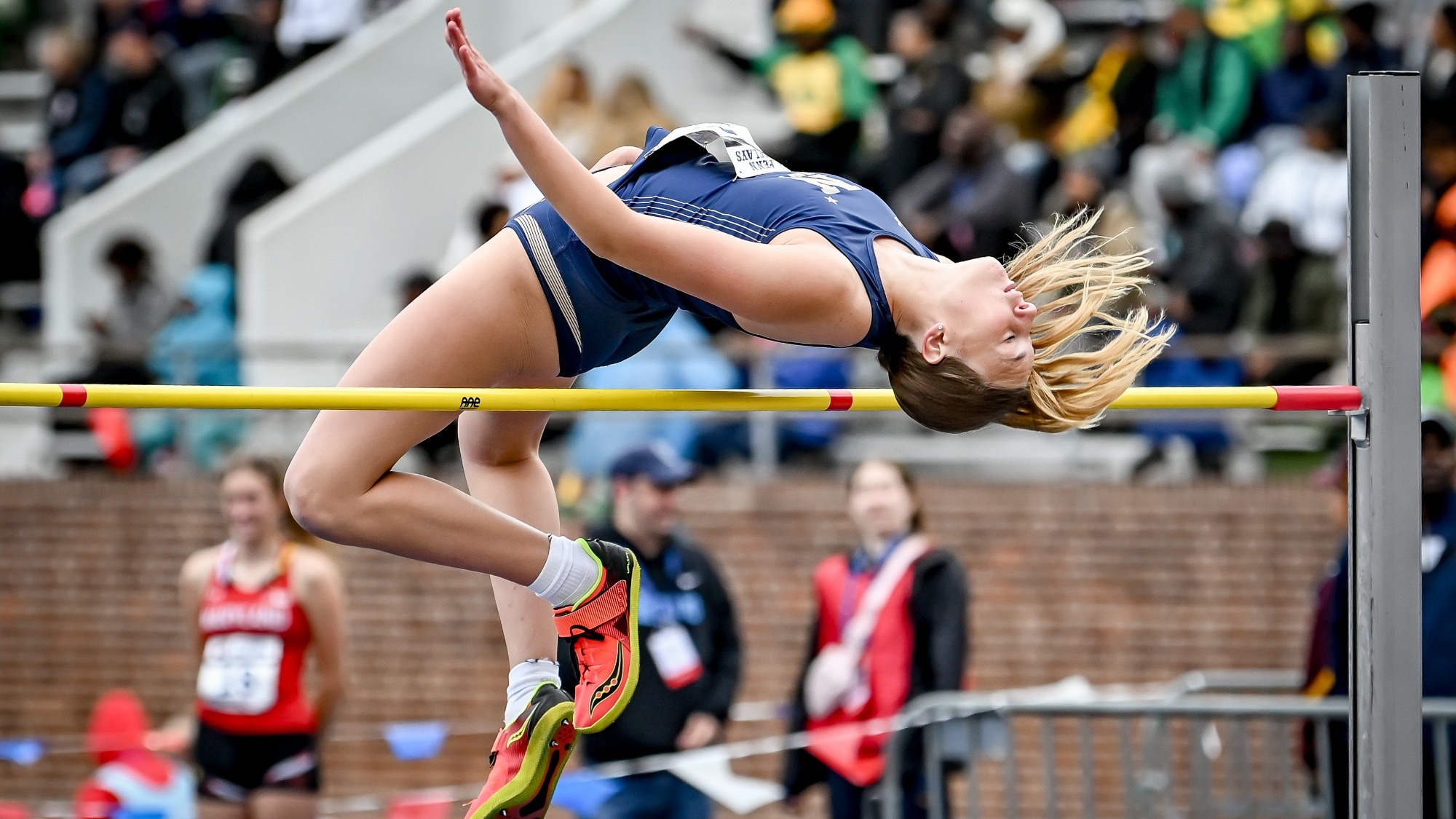 Zoie Tesi in the high jump