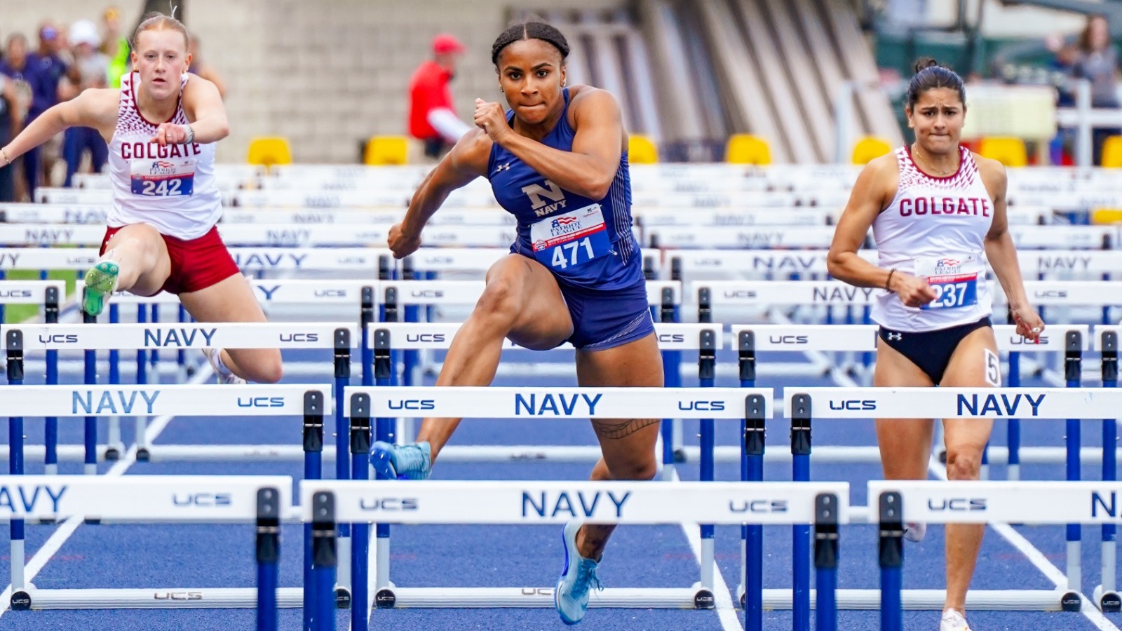 Jia Anderson at the Patriot League Championship