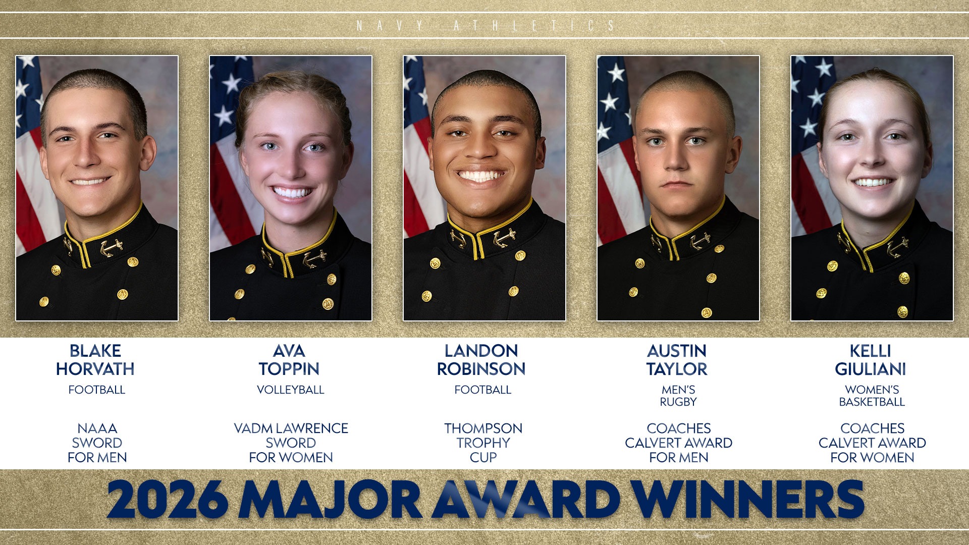 2026 Major Award Winners