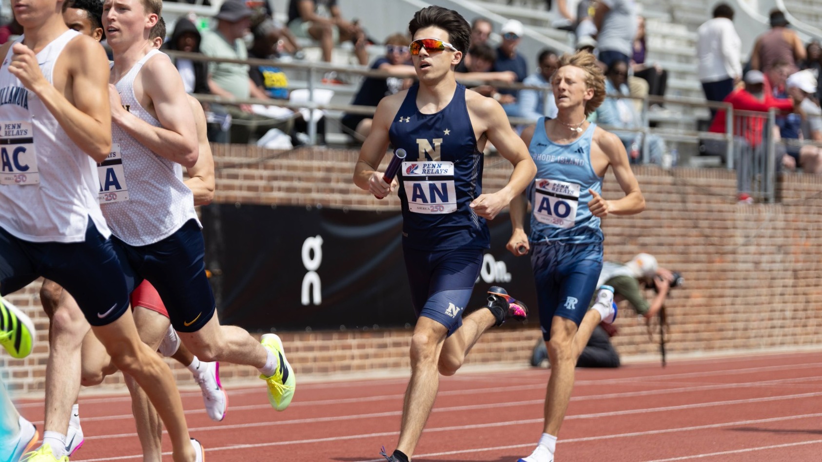 Matt Newell running in the Penn Relays