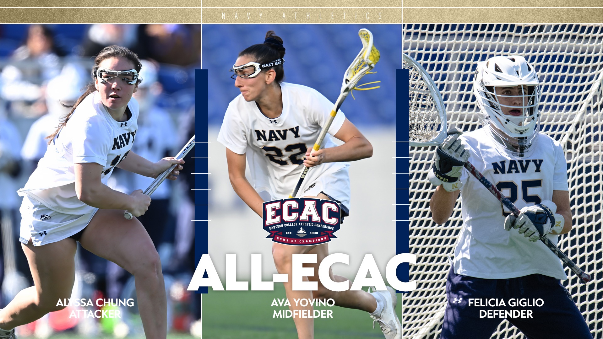052026 All-ECAC - Alyssa Chung, Ava Yovino, and Felicia Giglio