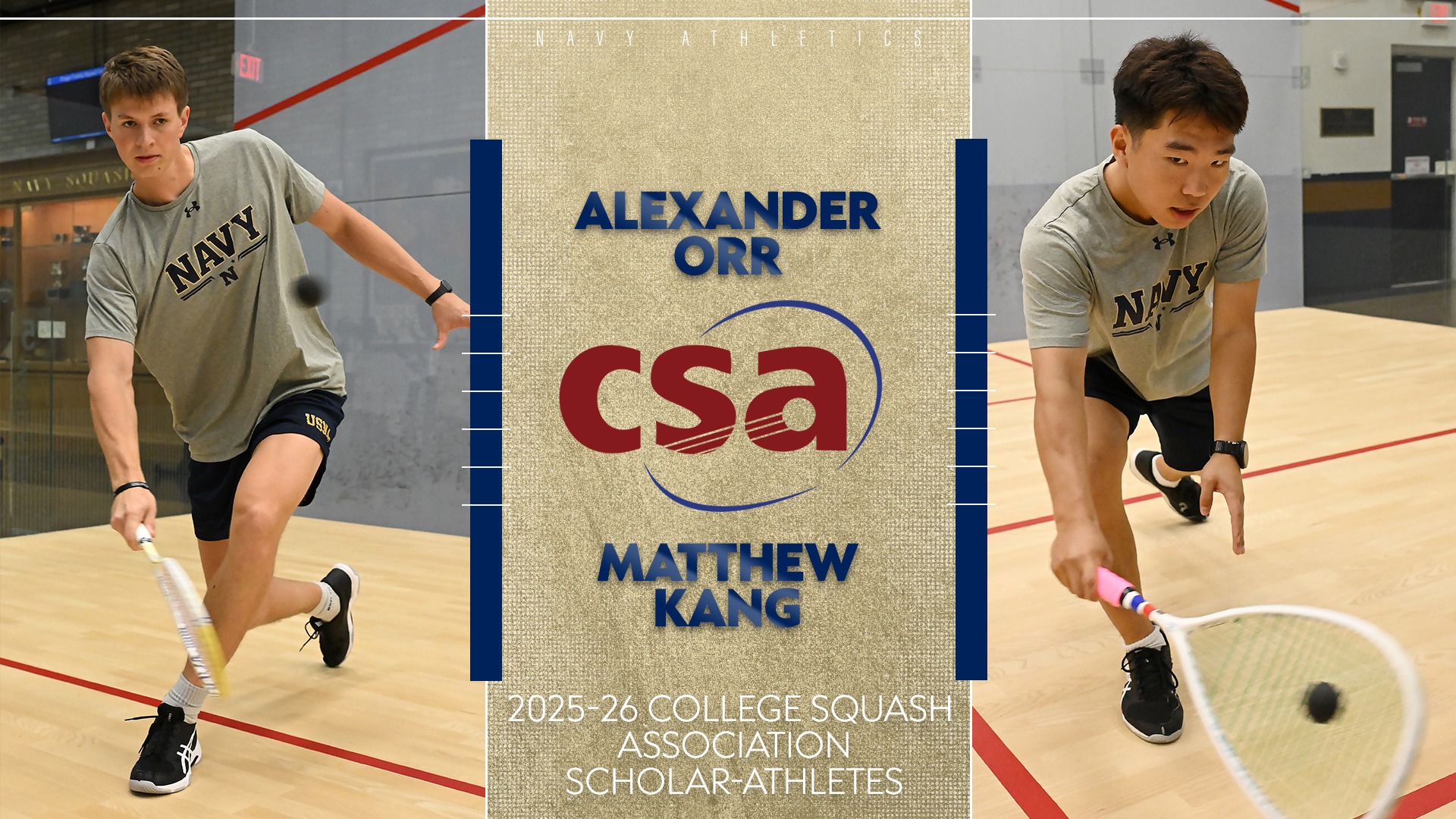 2025-26 CSA Scholar-Athletes Alexander Orr and Matthew Kang