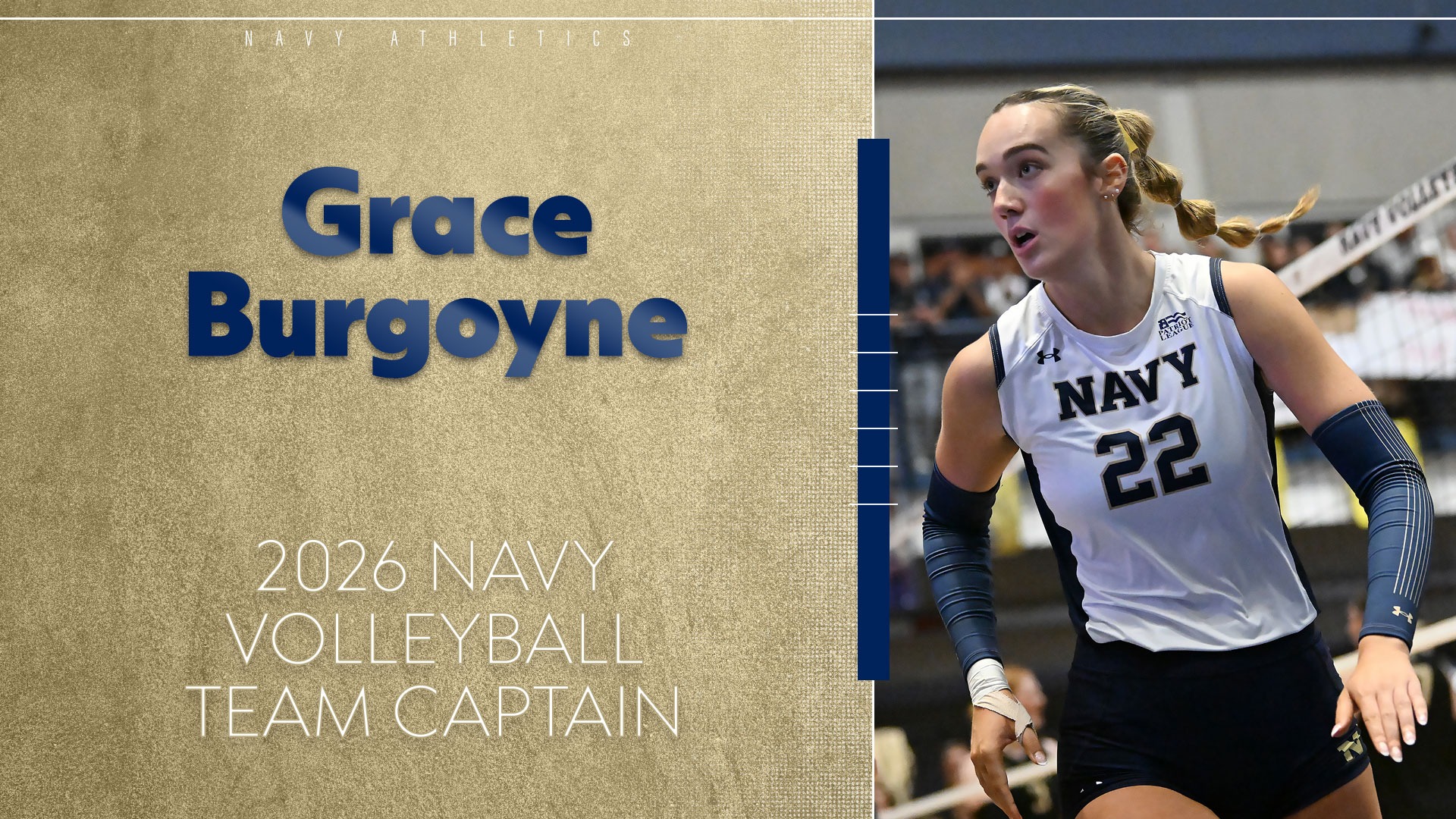 Grace Burgoyne team captain graphic