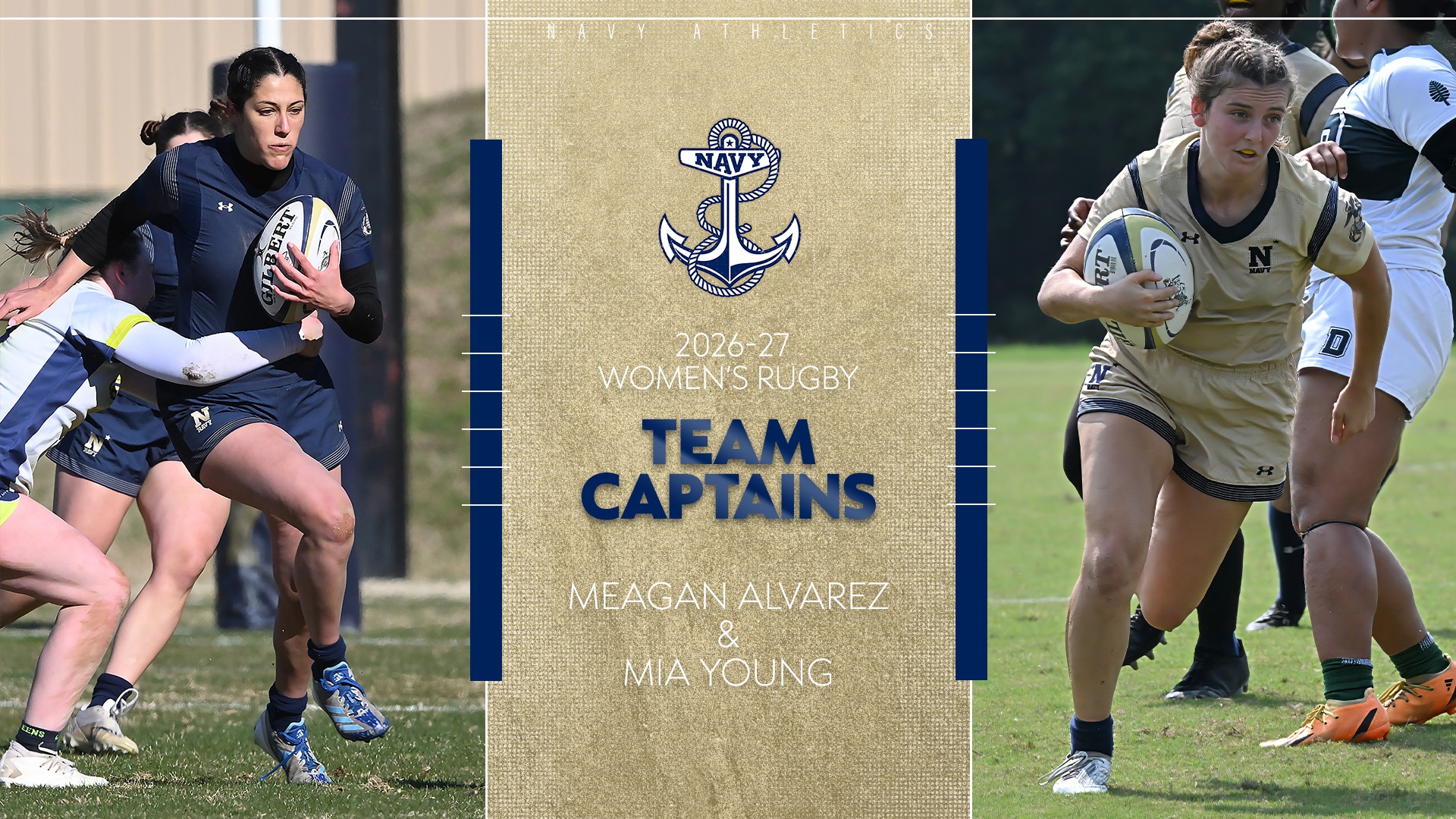 2026-27 Women's Rugby Captains Graphic