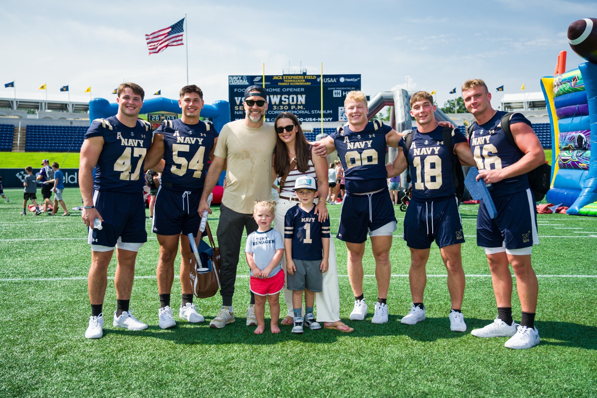 Navy Football Players at FanFest