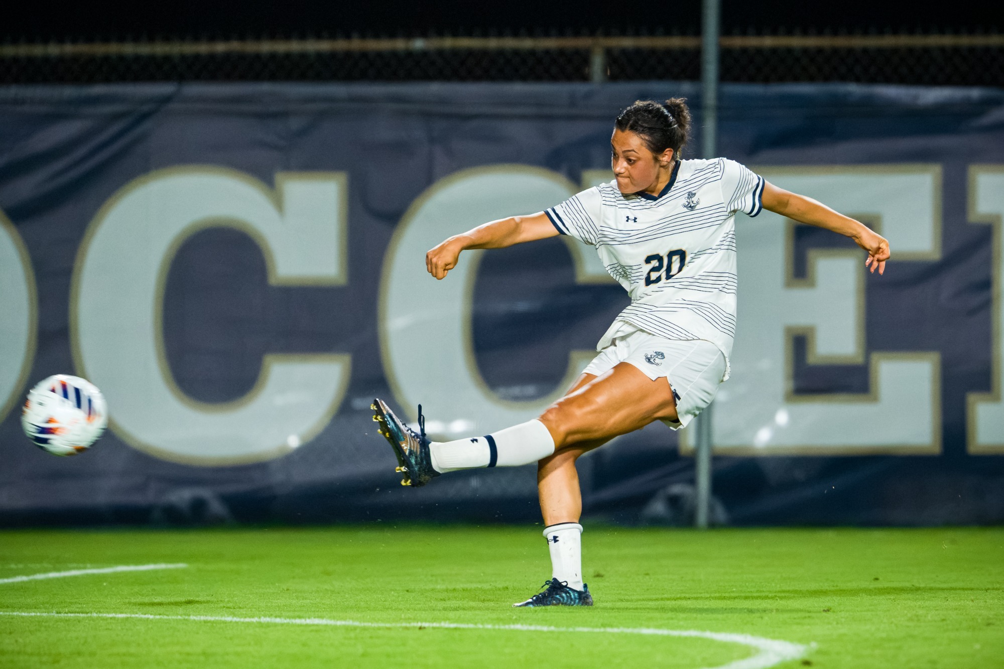 Navy goal kick