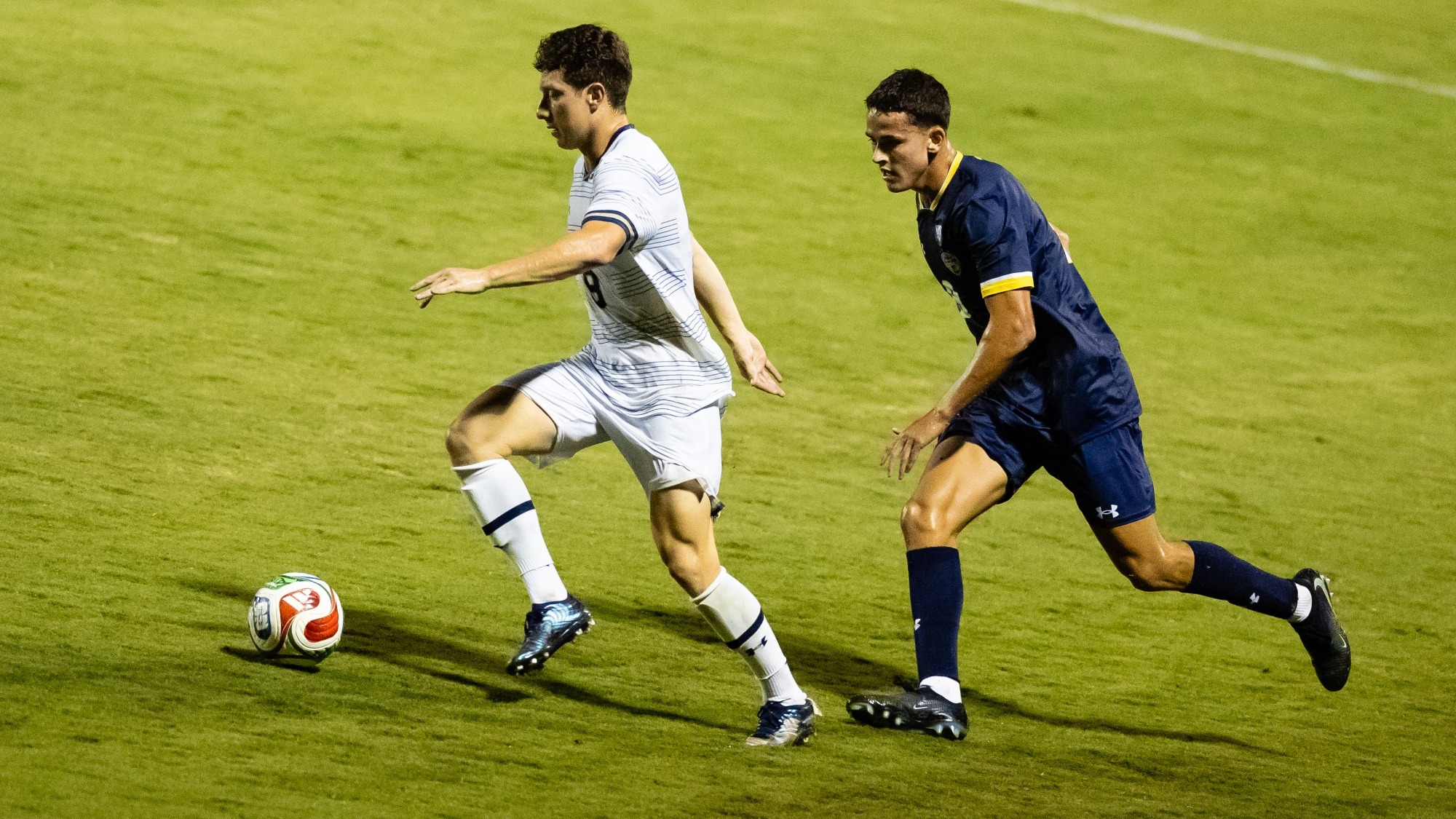 20 August 2026: UC San Diego men’s soccer hosts Navy at Triton Soccer Stadium. (Credit: Derrick Tuskan/UC San Diego)