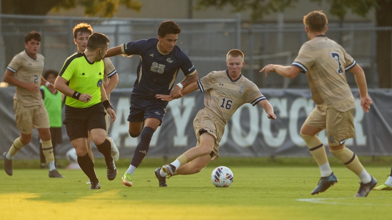 Navy men's soccer freshman Jack Illig against George Washington on Aug. 28, 2026 in Annapolis, Md.