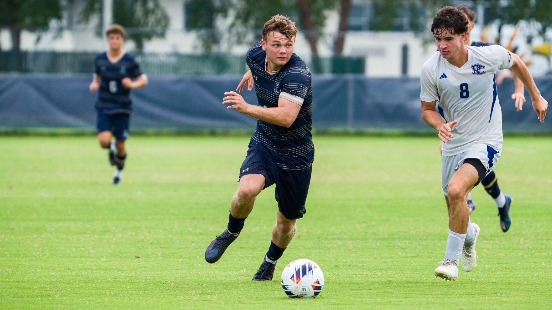 Navy men's soccer junior Duncan Sullivan vs. Presbyterian on August 31, 2026 at the Glenn Warner Soccer Facility in Annapolis, Md.
