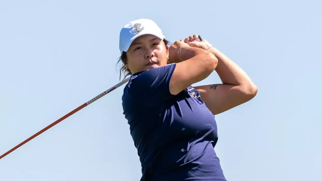 Navy senior women's golfer Emma Tang at the Jackson T. Stephens Cup in Frisco, Texas on Sept. 15, 2026